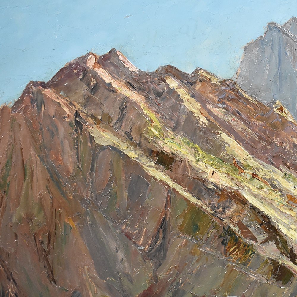 QP 466 1a antique painting mountain landscape painting 1900s.jpg